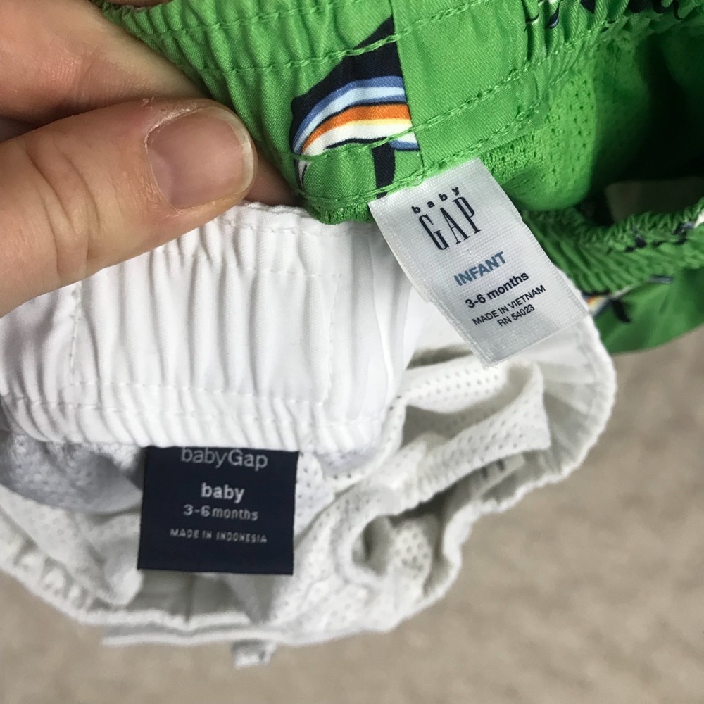 Baby Gap Swim Trunk Shorts Bundle Swordfish Bird - Picture 6 of 7